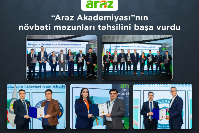 “Araz Akademiyası”nın “Mağaza idarəçiliyi” proqramının növbəti məzunlarına diplomlar - TƏQDİM OLUNUB | FED.az