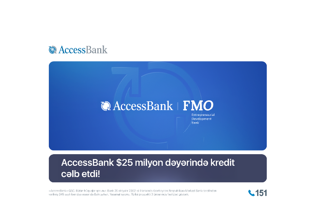 AccessBank привлек $25 млн от Нидерландского Банка Развития для поддержки МСП в Азербайджане | FED.az