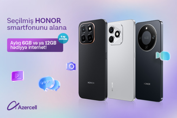 Azercell-dən HONOR smartfonlarına - XÜSUSİ KAMPANİYA | FED.az