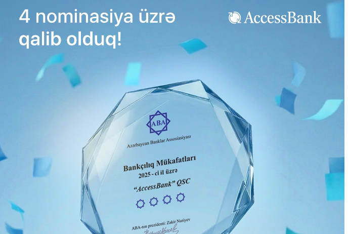 AccessBank dörd nominasiya üzrə - QALİB OLDU! | FED.az