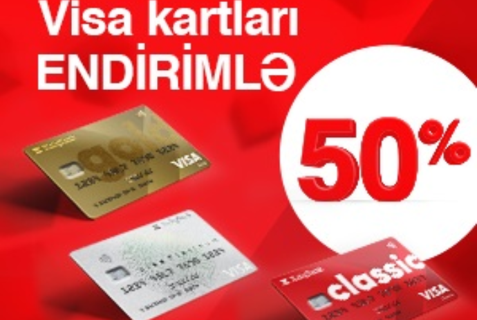 "Xalq Bank"dan VİSA kartları - 50% ENDİRİMLƏ! | FED.az