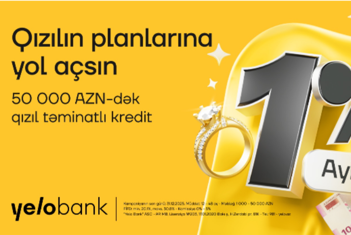 Aylıq cəmi 1%-dən - QIZIL TƏMİNATLI KREDİT! | FED.az