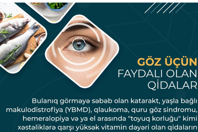 Göz üçün faydalı olan qidalar - MƏQALƏ | FED.az