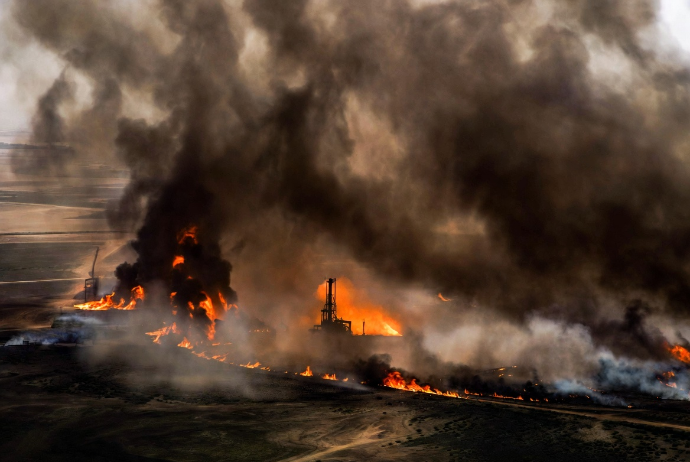 Dron hücumundan sonra BƏƏ-nin ən iri qaz yatağında hasilat dayandırılıb | FED.az