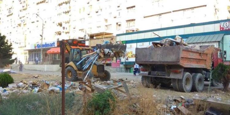 Bakı meriyası qanunsuz tikililəri sökür - FOTO | FED.az