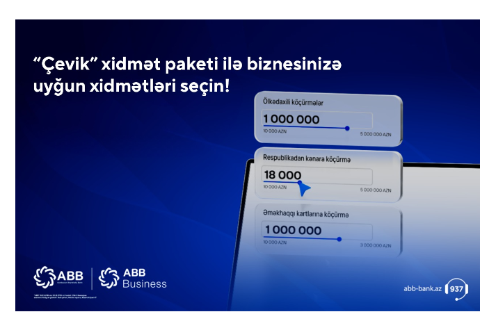 ABB-dən biznes sahibləri üçün - “ÇEVİK” FÜRSƏT | FED.az