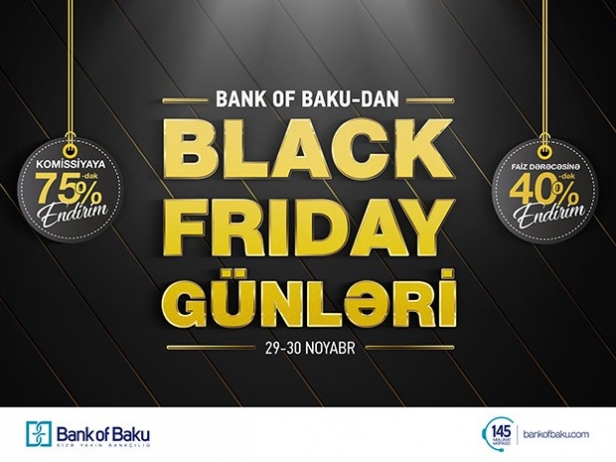 "Bank of Baku"da - BLACK FRIDAY GÜNLƏRİ! | FED.az