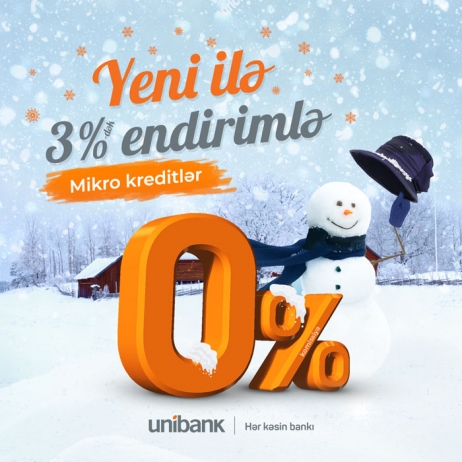 "Unibank”dan 50.000 manatadək mikrokredit - 0% KOMİSSİYA İLƏ! | FED.az