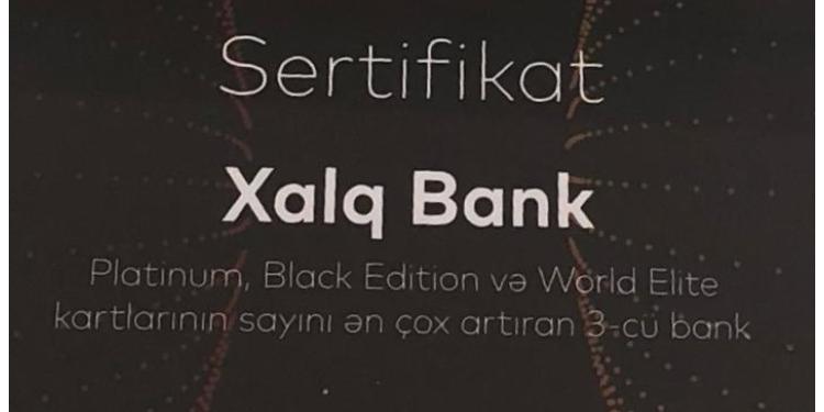 "Xalq Bank" Master Card tərəfindən mükafatlandırıldı | FED.az