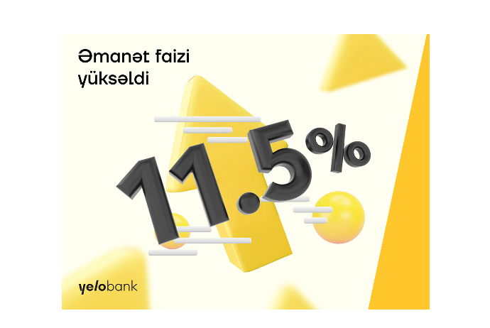 "Yelo Bank"dan illik 11.5%-dək qazandıran - YENİ TƏKLİF | FED.az