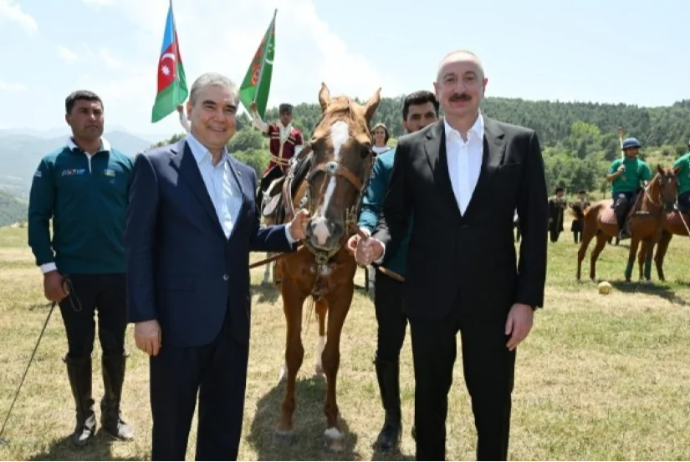 Azərbaycan Prezidenti İlham Əliyevə “Axaltəkə” atı hədiyyə edilib | FED.az