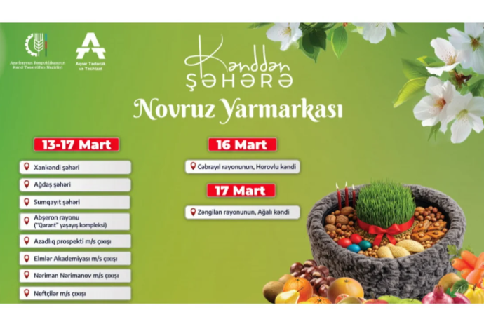 Qarabağ və Bakıda "Kənddən Şəhərə" Novruz yarmarkası təşkil ediləcək - ÜNVANLAR | FED.az