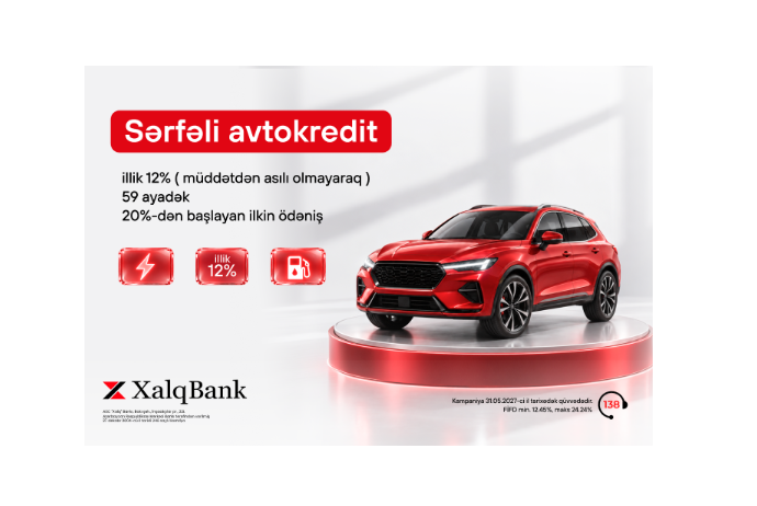 Xalq Bank avtokredit üzrə sərfəli şərtlər - TƏQDİM EDİR | FED.az