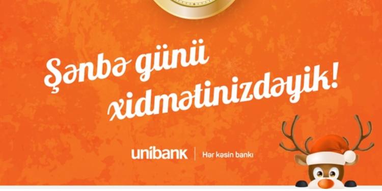 Unibank filialları şənbə günü xidmətinizdədir | FED.az