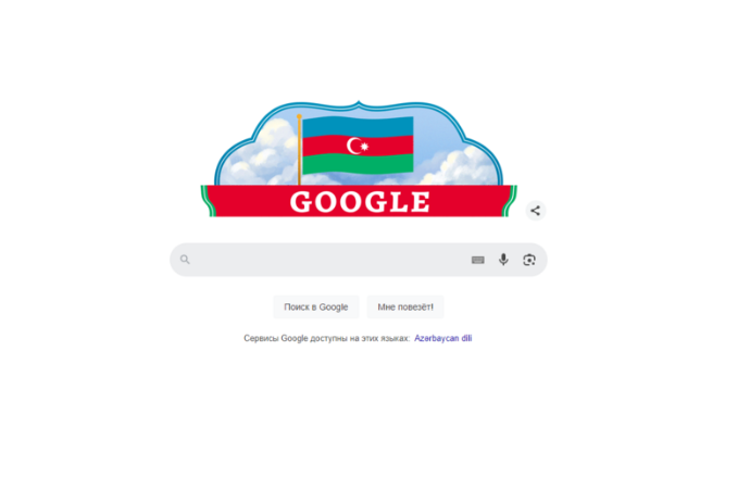 “Google” Azərbaycan bayrağının rənglərində dudl hazırlayıb | FED.az