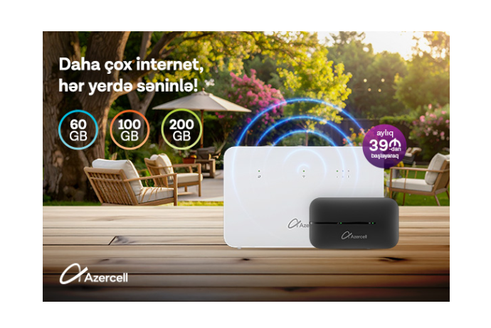 Оставайтесь онлайн с решениями «MiFi» и «Wi-Fi» от Azercell! | FED.az
