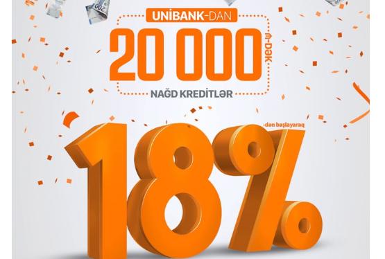Unibank предлагает кредит от 18% годовых