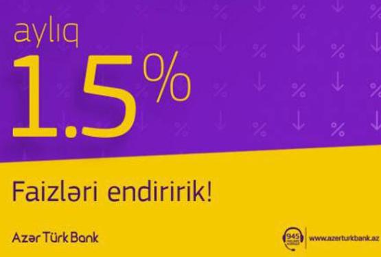 “İstehlak” kreditlərinin dərəcəsini 3% aşağı saldı