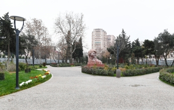 İlham Əliyev Bakıda parkda aparılan yenidənqurma işlərilə - TANIŞ OLUB | FED.az