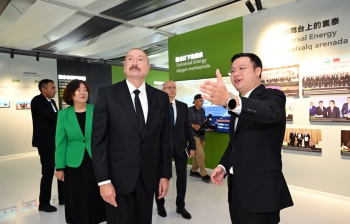 İlham Əliyev “Qobustan” Günəş Elektrik Stansiyasının açılışında - FOTOLAR | FED.az