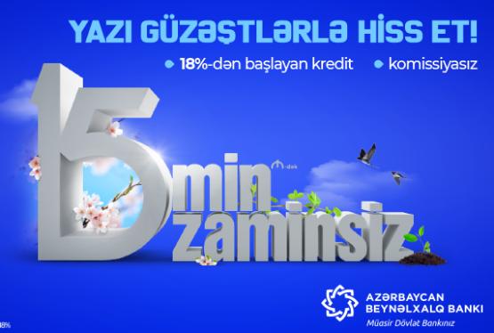 Azərbaycan Beynəlxalq Bankı kredit faizlərini endirdi!