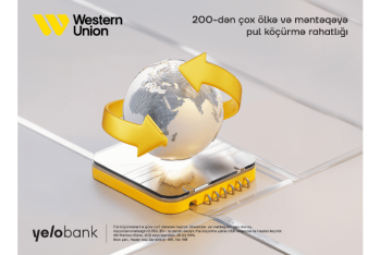 Western Union beynəlxalq pul köçürmələri indi - YELO BANK-DA