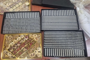 Gömrükdə şirniyyat qutularında gizlədilən dərmanlar aşkar edilib - FOTO