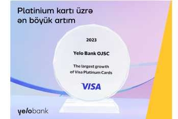 Yelo Bank Visa tərəfindən mükafata - LAYİQ GÖRÜLDÜ
