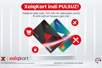 Xalq Bankdan yeni kampaniya - XalqKartı pulsuz əldə edin!