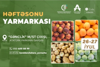 Bakıda növbəti “Kənddən Şəhərə” həftəsonu yarmarkası təşkil olunacaq - ÜNVANLAR