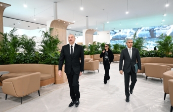 Prezident Bakı Olimpiya Stadionunda COP29-la bağlı yaradılan şəraitlə tanış olub - FOTOLAR | FED.az