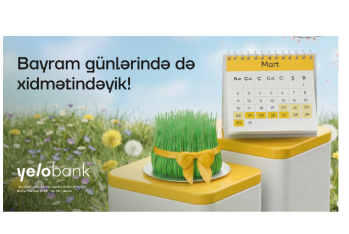 Yelo Bank bayram günlərində xidmətində olacaq