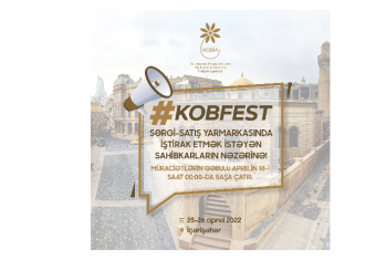 Bakıda KOB Fest - sərgi-satış yarmarkası keçiriləcək - SAHİBKARLARIN NƏZƏRİNƏ