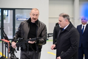 Prezident İlham Əliyev Tərtərdə yeni zavodun  açılışında - FOTOLAR