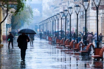 Bakıda sabahdan güclü yağış başlayacaq, temperatur 8 dərəcə enəcək - XƏBƏRDARLIQ