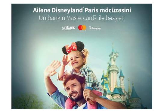 Unibank kartı müştəriyə Disneyland Paris-ə pulsuz səyahət imkanı qazandırdı