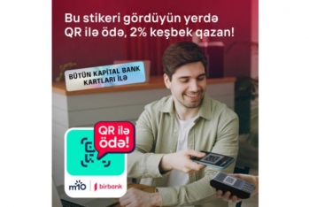 Birbank-ın yeni QR-kodla ödəniş üsulu - 2% KEŞBEK QAZANDIRIR
