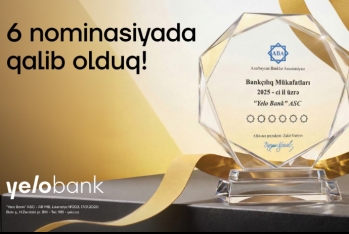 Yelo Bank 6 nominasiya üzrə - QALİB SEÇİLDİ