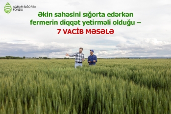 Əkin sahəsini sığorta edərkən fermerin diqqət yetirməli olduğu – 7 VACİB MƏSƏLƏ