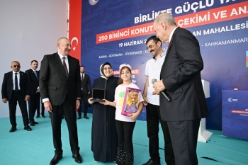 Kahramanmaraşdakı “Azərbaycan” məhəlləsinin açılışından - FOTOLAR | FED.az