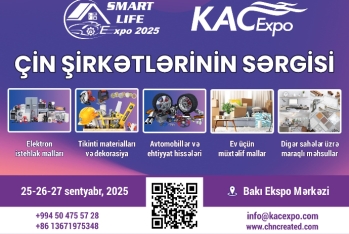 Bakıda keçiriləçək  "SMART LİFE EXPO" sərgisinə sayılı günlər qaldı - QEYDİYYAT DAVAM EDİR