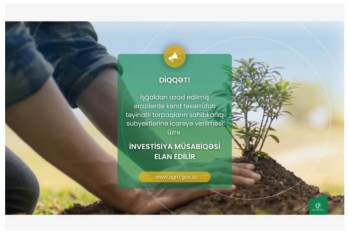 İşğaldan azad edilmiş ərazilərdəki torpaqlarla bağlı II investisiya müsabiqəsi elan olunub