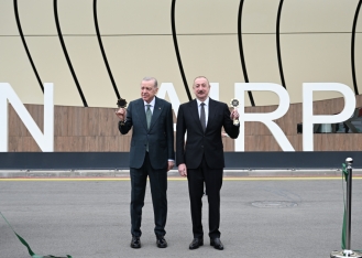 Laçın  Hava Limanının açılış mərasimi keçirilib, Azərbaycan və Türkiyə Prezidentləri iştirak edib - [red]VİDEO[/red] [b][red] - YENİLƏNİB[/red][/b] | FED.az