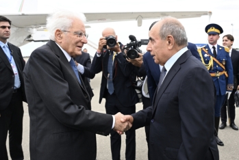 İtaliya Prezidenti Azərbaycandadır