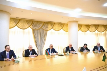 Mikayıl Cabbarovun rəhbərlik etdiyi heyət Türkmənistana işgüzar səfər edib - FOTOLAR | FED.az