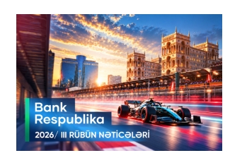 Bank Respublika 2026-cı ilin üçüncü rübü üzrə maliyyə göstəricilərini - AÇIQLAYIB
