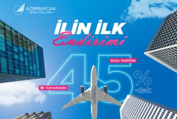 50-dən çox şəhərə 45%-dək endirimlə səyahət imkanı - AZAL-dan ilin ilk endirimi