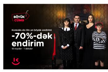 “Kontakt”da Böyük Cüməyə özəl - 70%-DƏK ENDİRİM