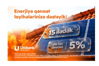 Enerji xərclərinizi "Unibank"la - AZALDIN
