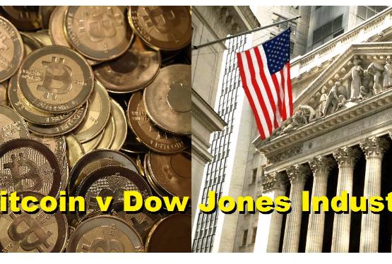 Dow Jones или Bitcoin : Кто первым побьет рекорд